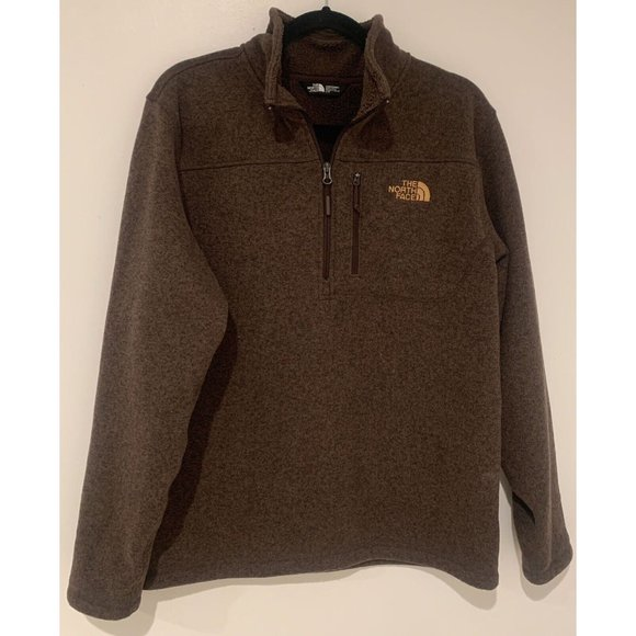 The North Face Other - The North Face Mens Medium M Brown 1/4 Zip Long Sleeve Collared sweatshirt jacke
